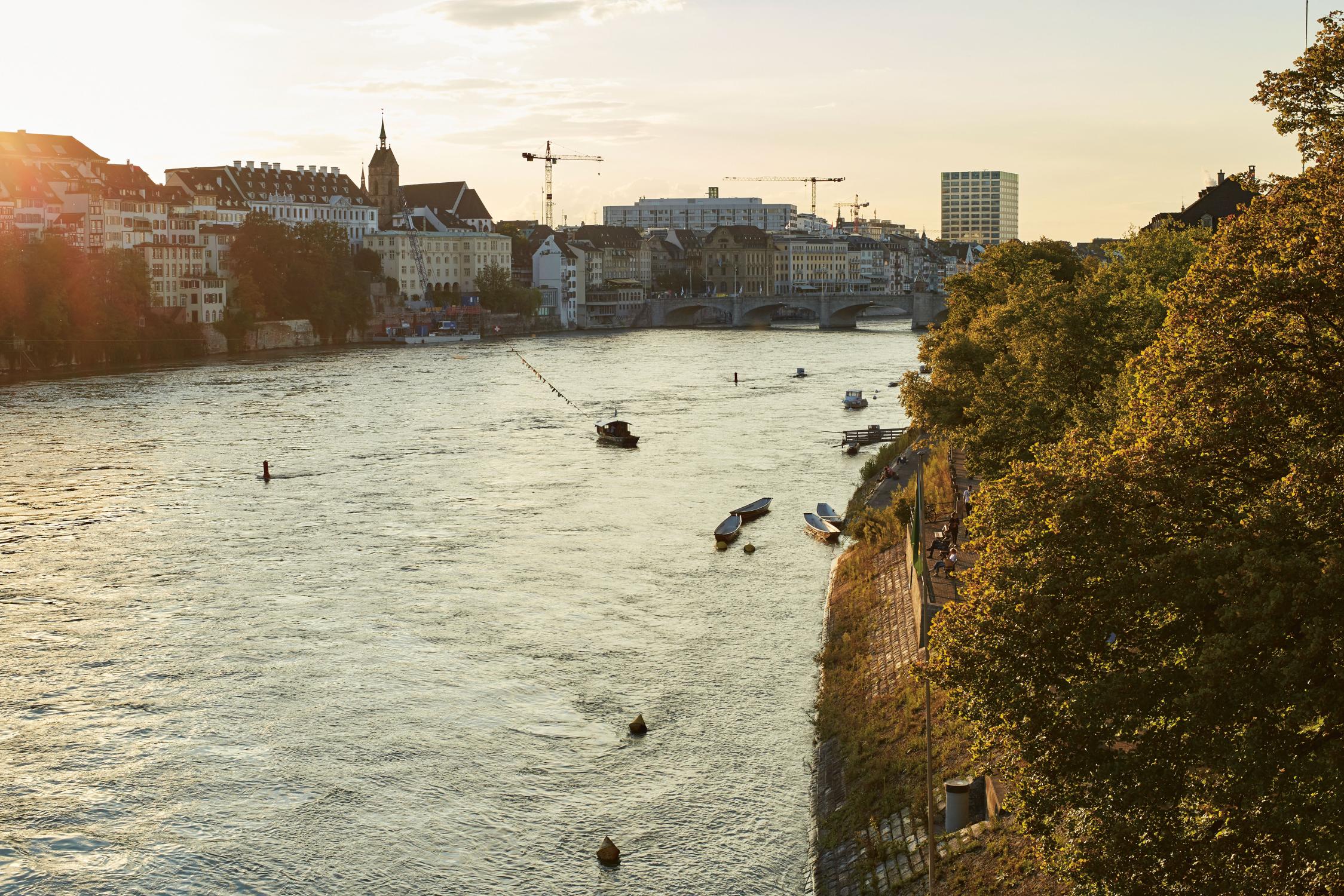 In Basle gibt es vier Rheinfähren